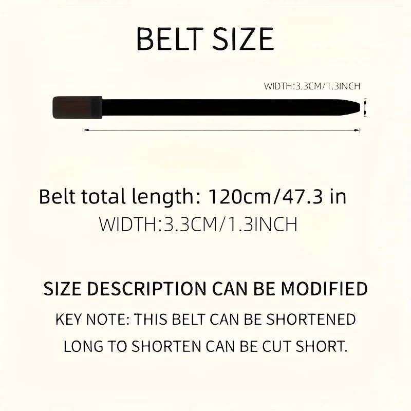 Mens PU Leather Automatic Buckle Belt - Business Casual Office Wear - ZOOMNSTORE