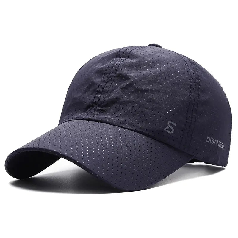 Mens Quick-Dry Breathable Running Cap - Outdoor Sun Fishing Baseball Hat - ZOOMNSTORE