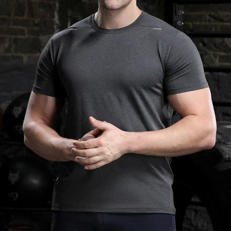 Mens Quick Dry Cycling T-Shirt - Breathable Loose Fit Fitness Top - ZOOMNSTORE