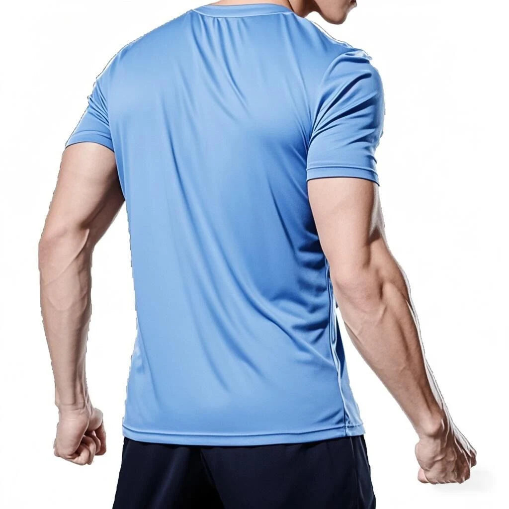Mens Quick-Dry Running T-Shirt - Summer Fitness Gym Top - ZOOMNSTORE