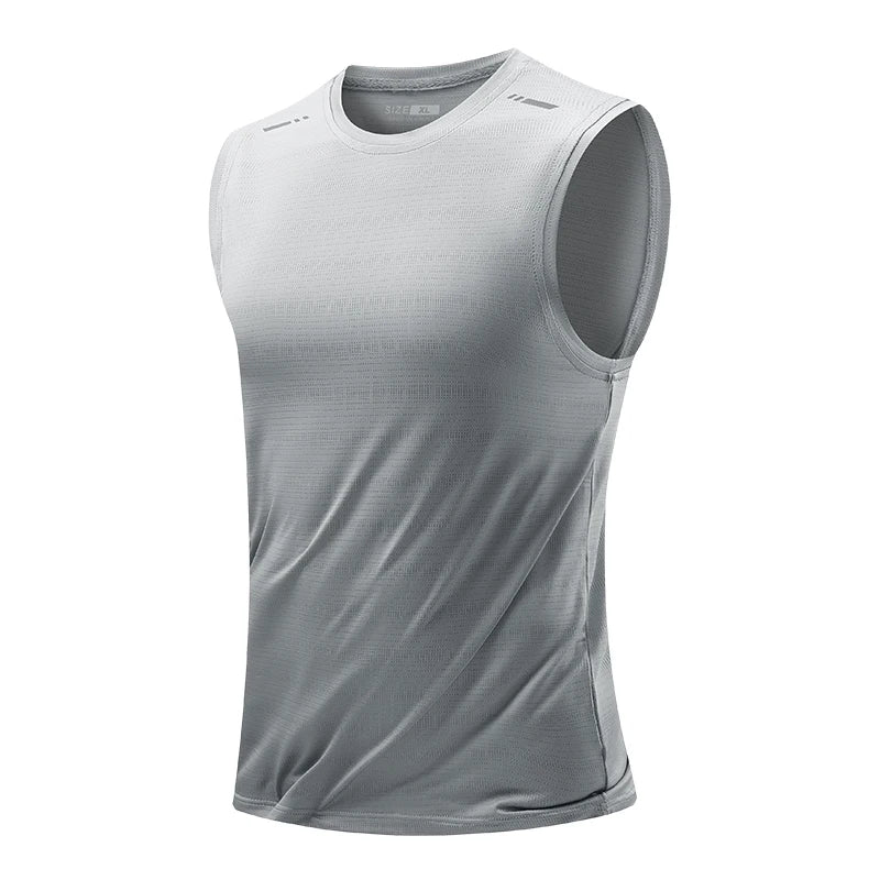 Mens Quick-Dry Running Vest - Breathable Sleeveless Gym Tank Top - ZOOMNSTORE