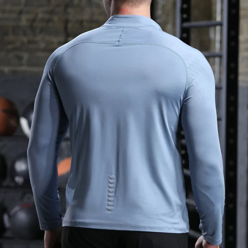 Mens Running Shirt - Quick Dry Sports Top for Gym and Workout - ZOOMNSTORE