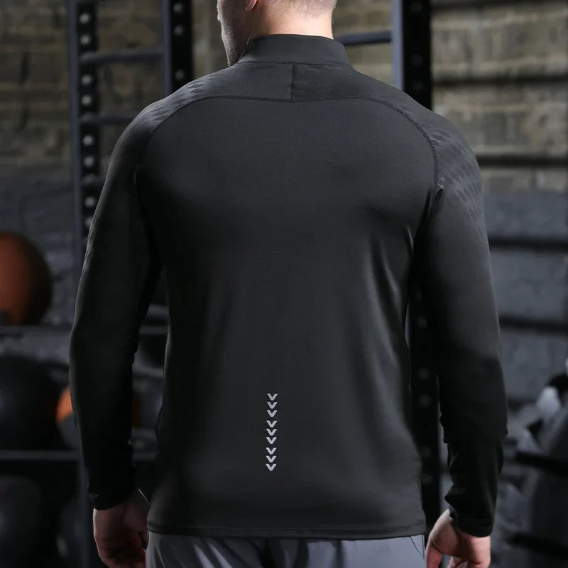 Mens Running Shirt - Quick Dry Sports Top for Gym and Workout - ZOOMNSTORE