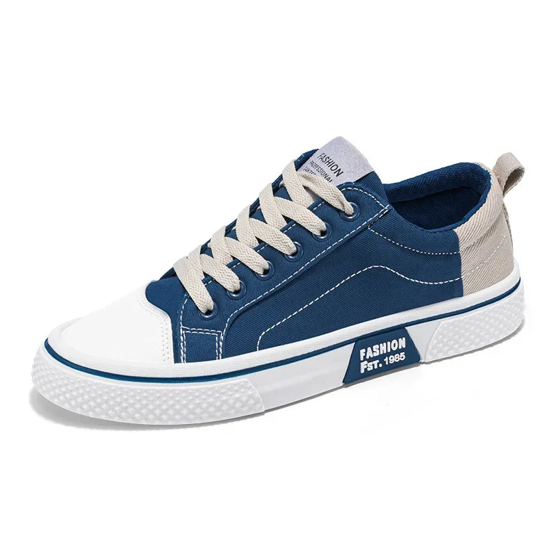 Mens Skate Shoes - Breathable Casual Canvas Sneakers Size 48 - ZOOMNSTORE