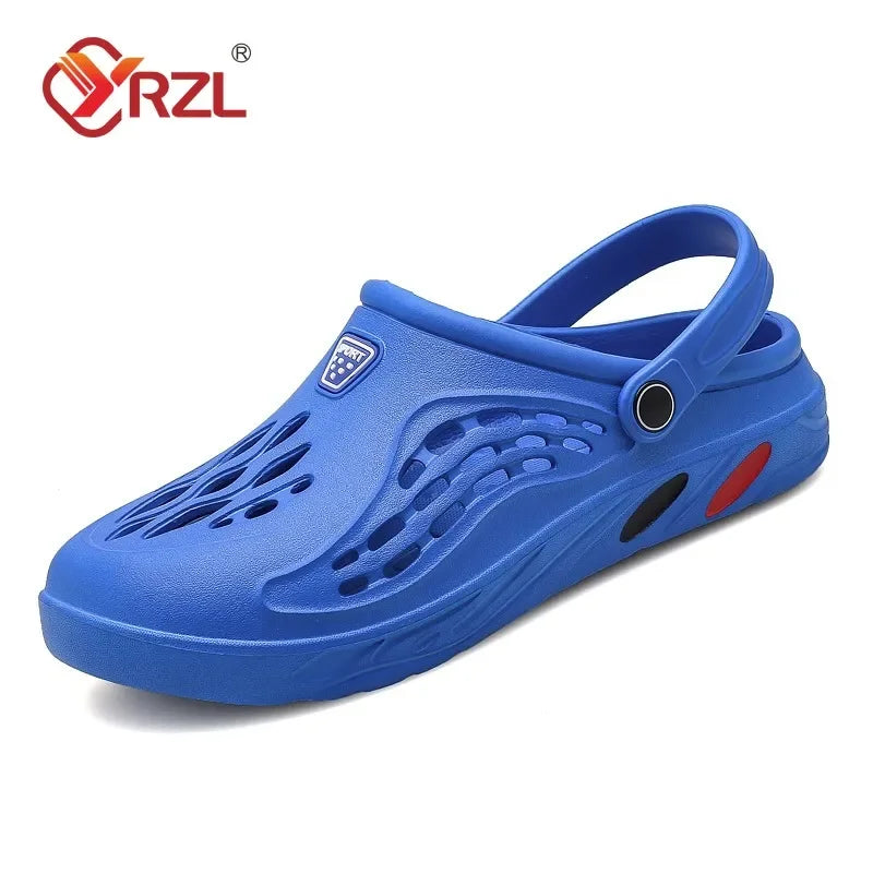 Mens Slip-On Beach Sandals - Soft Non-Slip Casual Slippers - ZOOMNSTORE