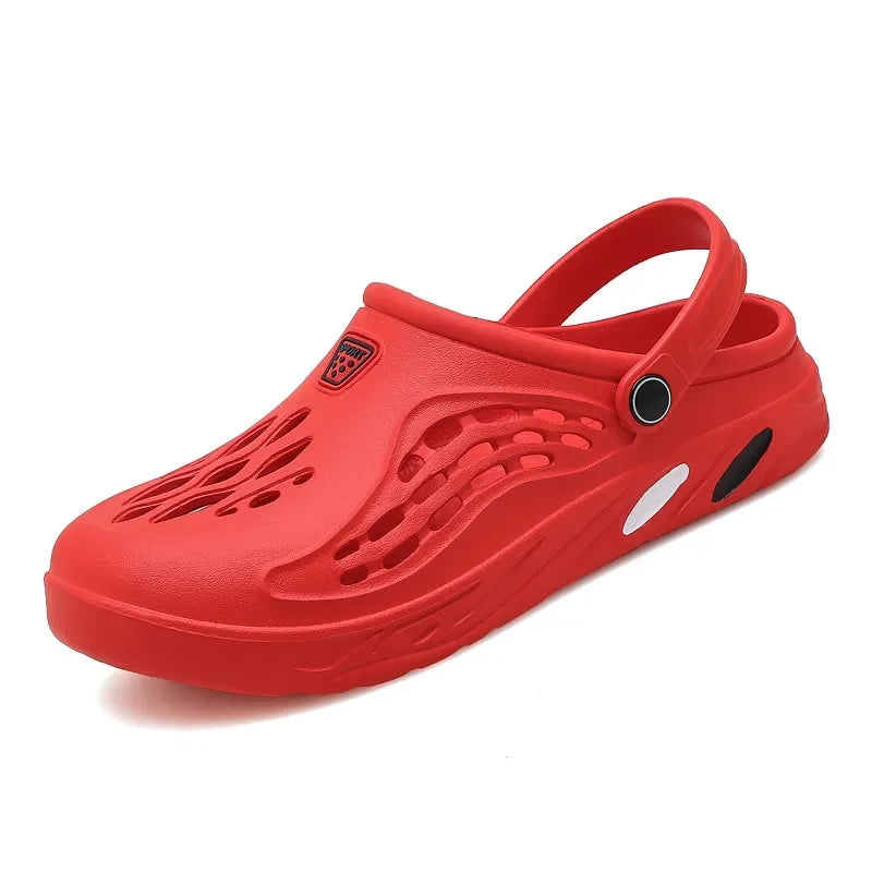 Mens Slip-On Beach Sandals - Soft Non-Slip Casual Slippers - ZOOMNSTORE