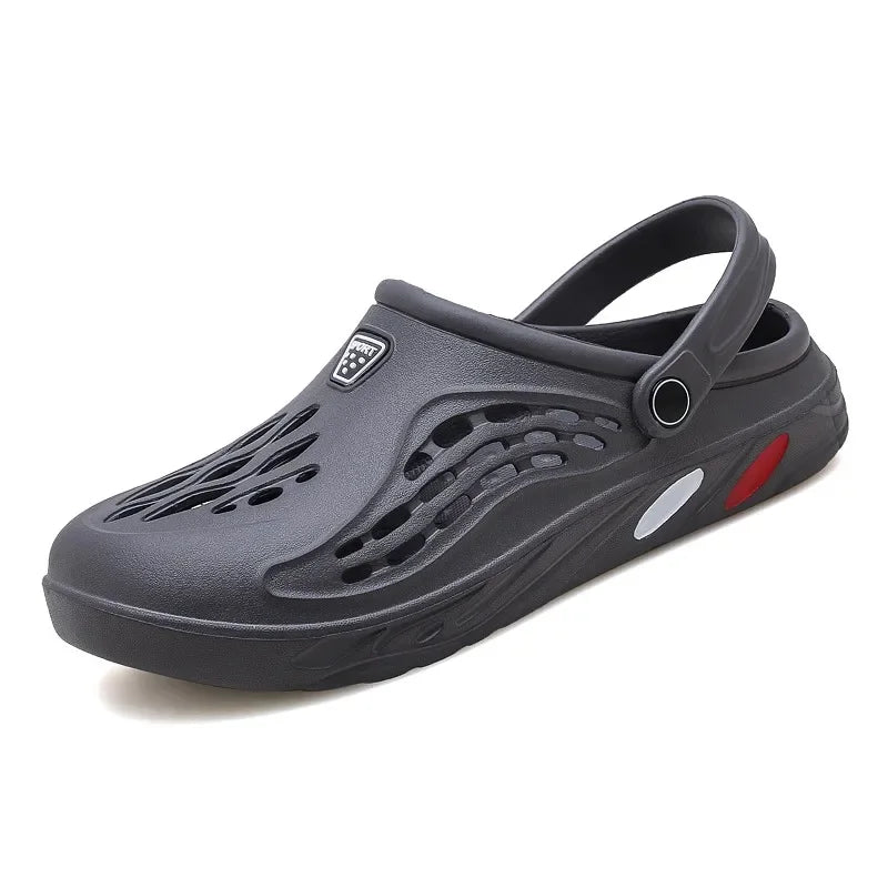 Mens Slip-On Beach Sandals - Soft Non-Slip Casual Slippers - ZOOMNSTORE
