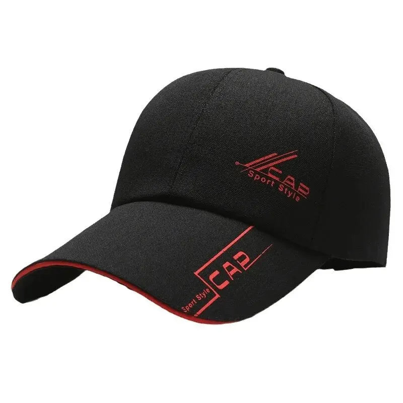 Mens Summer Long Brim Baseball Cap - Outdoor Fishing Hat - ZOOMNSTORE