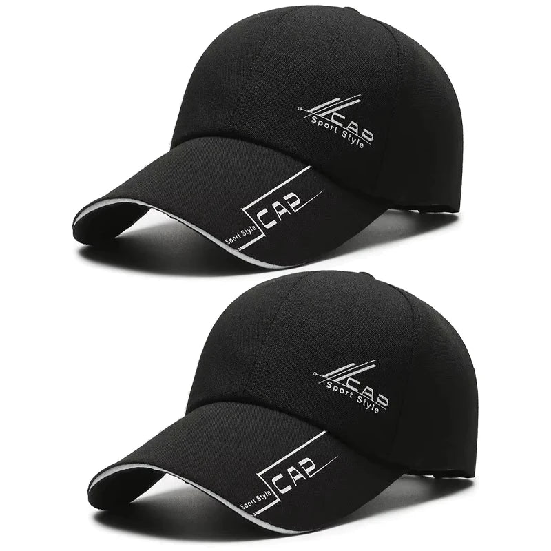 Mens Summer Long Brim Baseball Cap - Outdoor Fishing Hat - ZOOMNSTORE