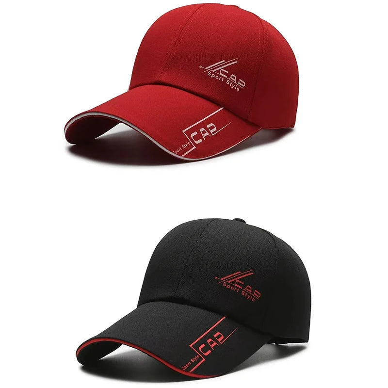 Mens Summer Long Brim Baseball Cap - Outdoor Fishing Hat - ZOOMNSTORE