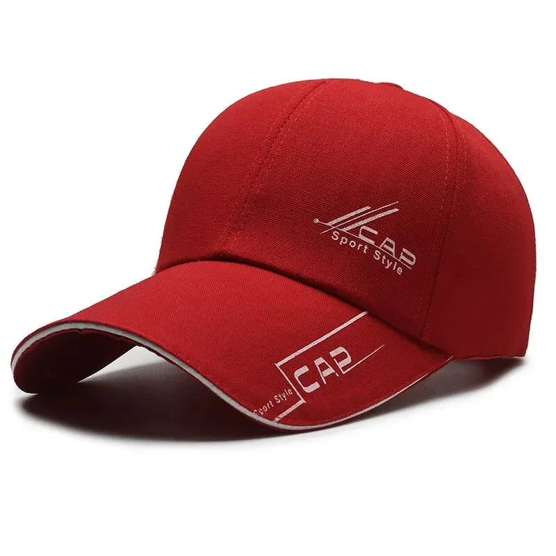 Mens Summer Long Brim Baseball Cap - Outdoor Fishing Hat - ZOOMNSTORE