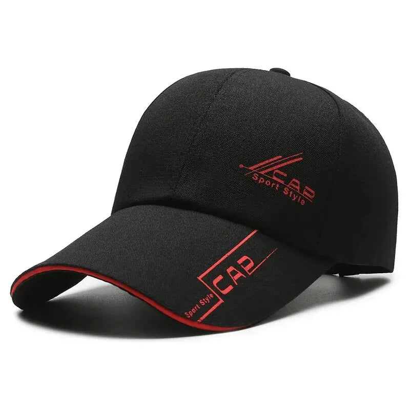 Mens Summer Long Brim Baseball Cap - Outdoor Fishing Hat - ZOOMNSTORE