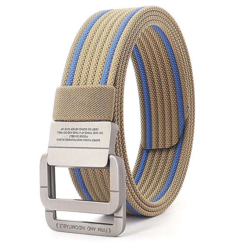 Mens Tactical Belt - Red Ears Multifunctional Canvas Waist Belt for Outdoor Training - ZOOMNSTORE