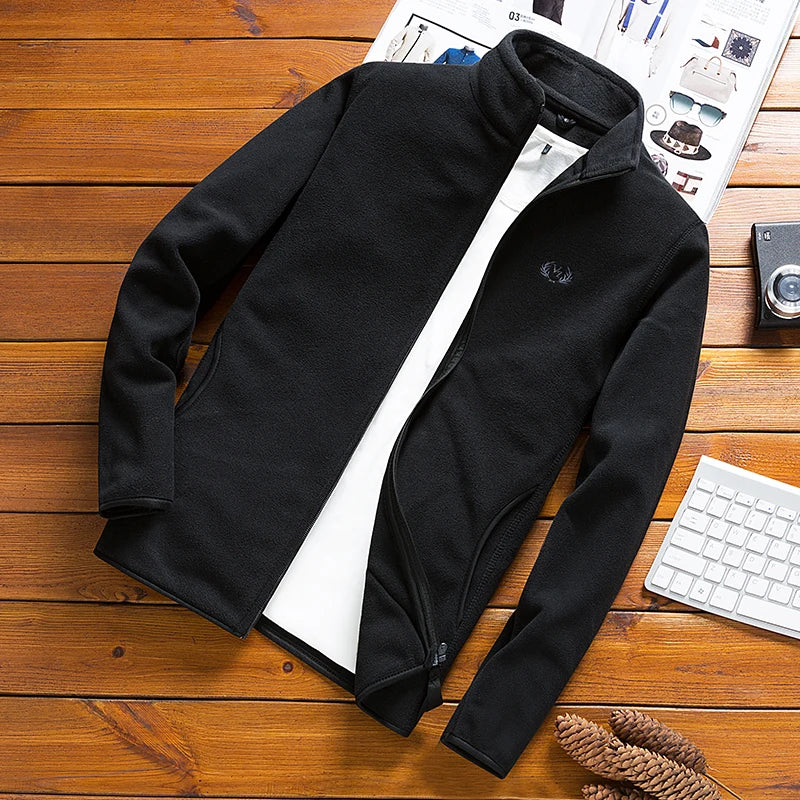 Mens Tactical Fleece Softshell Jacket - Windbreaker Thermal Outdoor Coat - ZOOMNSTORE