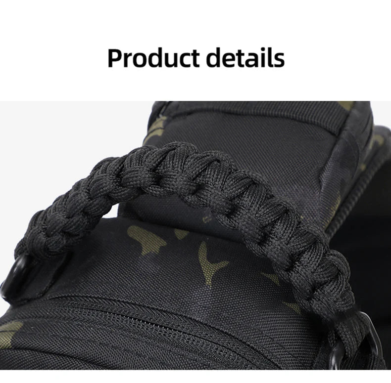 Mens Tactical Sling Bag - Outdoor Camping Fanny Pack for Hiking Climbing Cycling Fishing - ZOOMNSTORE