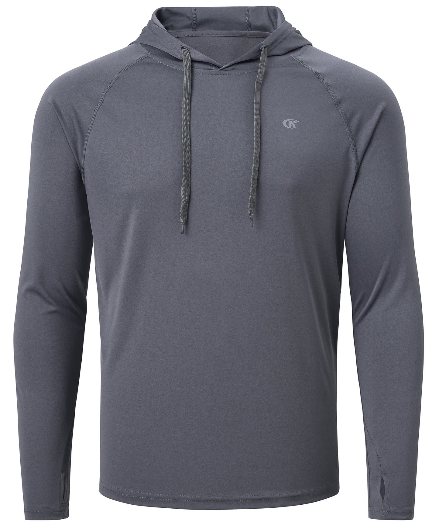 Mens UPF 50 Long Sleeve Hoodie - Quick Dry Lightweight Rash Guard for Outdoor Sports - ZOOMNSTORE