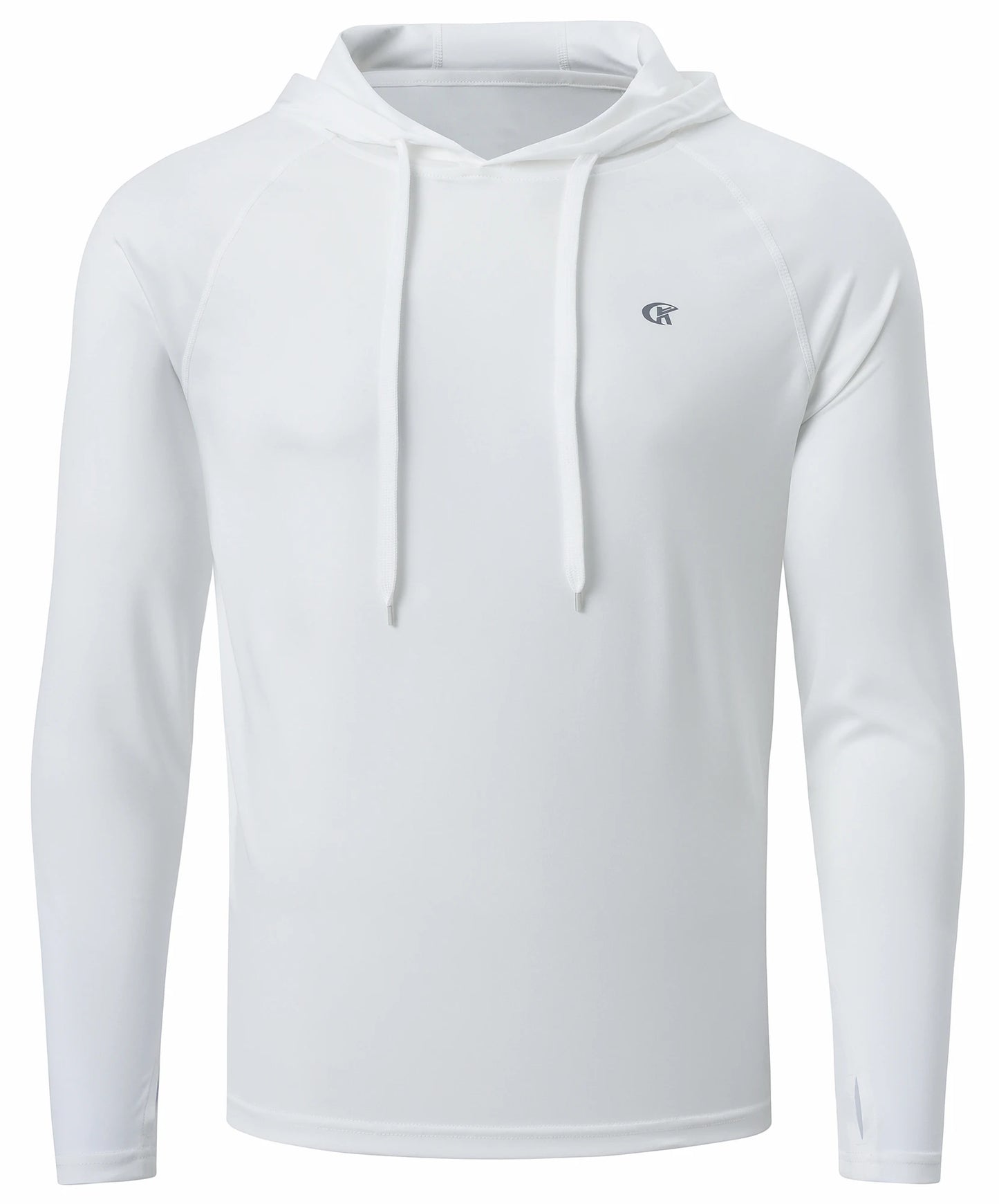 Mens UPF 50 Long Sleeve Hoodie - Quick Dry Lightweight Rash Guard for Outdoor Sports - ZOOMNSTORE