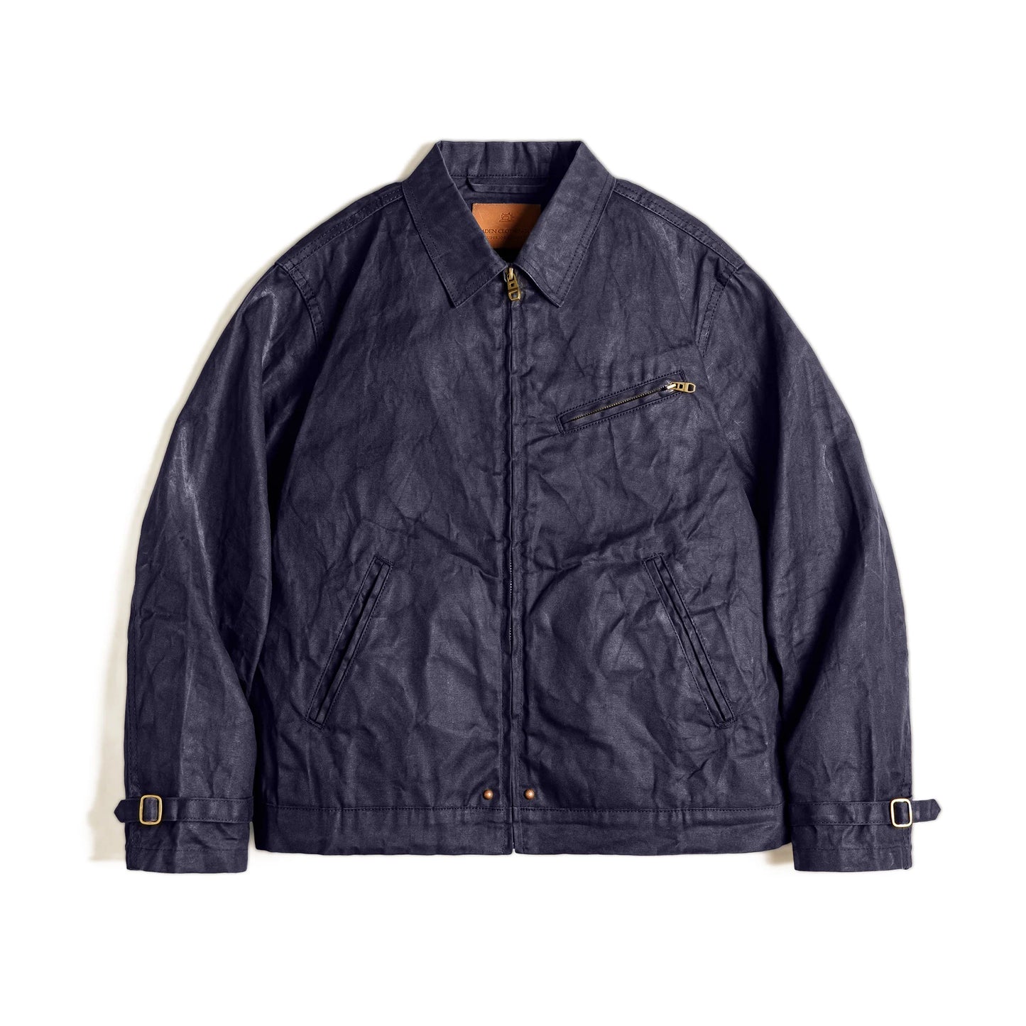 Mens Vintage Waxed Canvas Jacket - Classic Slim Fit SpringFall Outerwear - ZOOMNSTORE