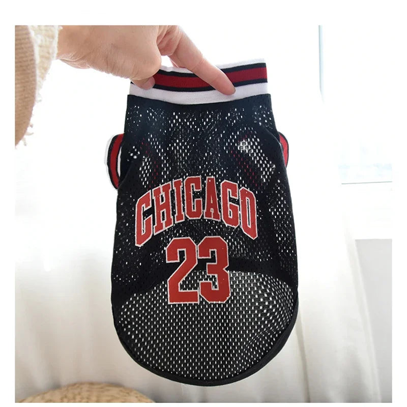 Mesh Dog Jersey - Breathable Basketball T-Shirt for Large Dogs - ZOOMNSTORE
