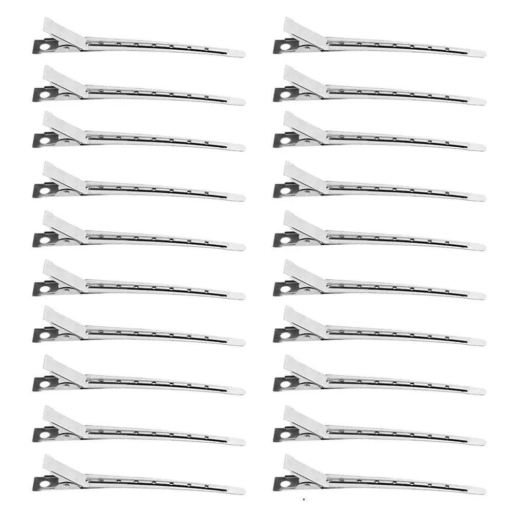 Metal Hair Clips - Hairdressing Section Clips & Steel Hair Clamps for Styling - ZOOMNSTORE