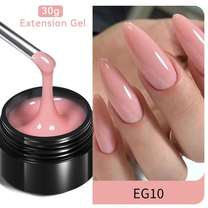 Milky White Hard Gel - 30ml UV Nail Extension Gel - ZOOMNSTORE