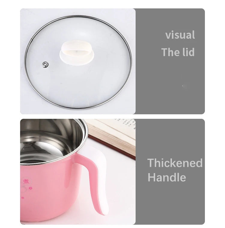 Mini Electric Hot Pot - Multifunction Cooker for 1-2 People Ramen Rice 220V - ZOOMNSTORE