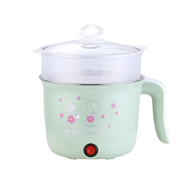 Mini Electric Hot Pot - Multifunction Cooker for 1-2 People Ramen Rice 220V - ZOOMNSTORE