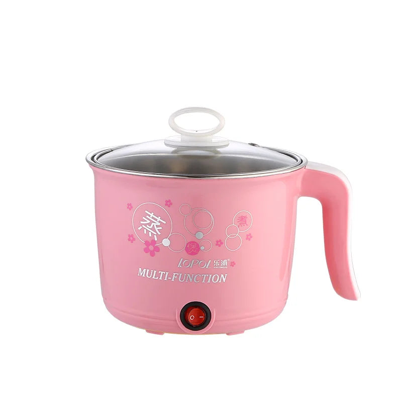 Mini Electric Hot Pot - Multifunction Cooker for 1-2 People Ramen Rice 220V - ZOOMNSTORE