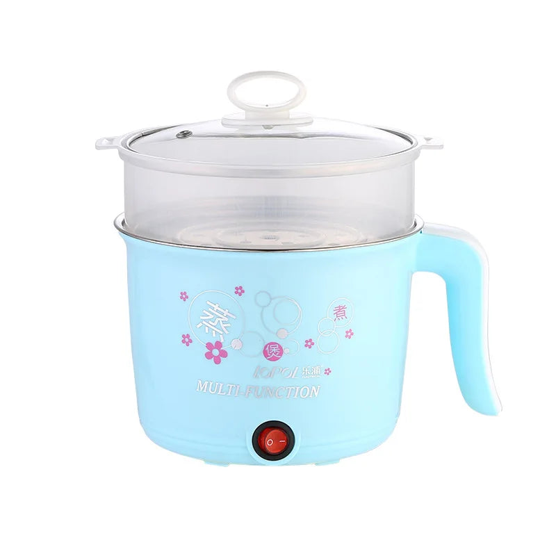 Mini Electric Hot Pot - Multifunction Cooker for 1-2 People Ramen Rice 220V - ZOOMNSTORE
