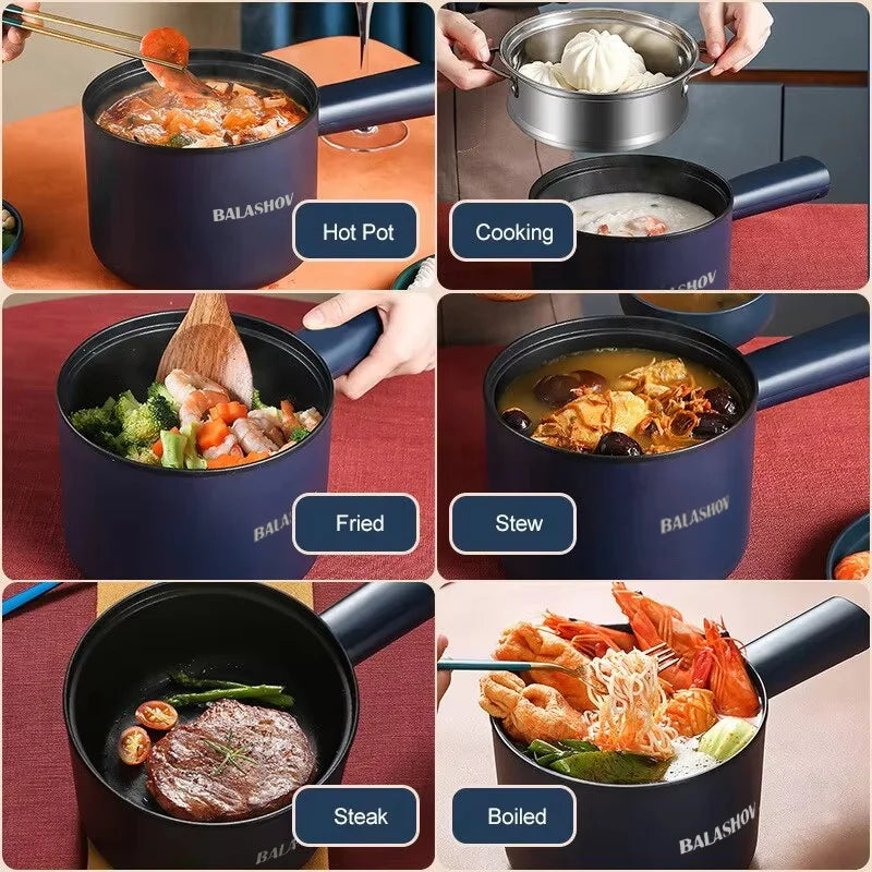 Mini Electric Multi-Function Cooker - Non-Stick Hot Pot Noodle Maker - ZOOMNSTORE