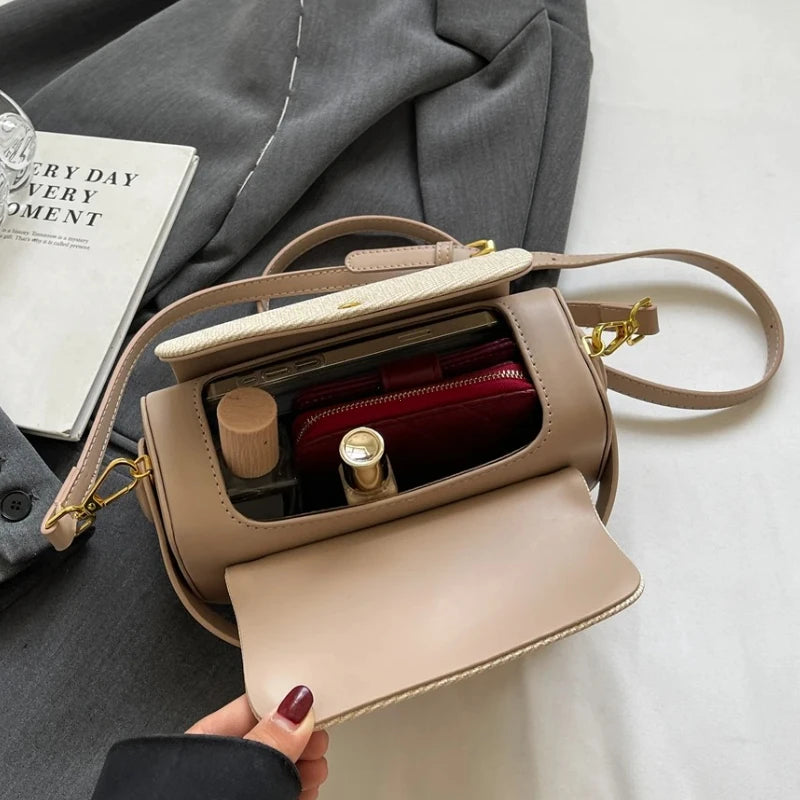 Mini Square Crossbody Bag - Luxury Designer Handbag Box Shape Satchel - ZOOMNSTORE
