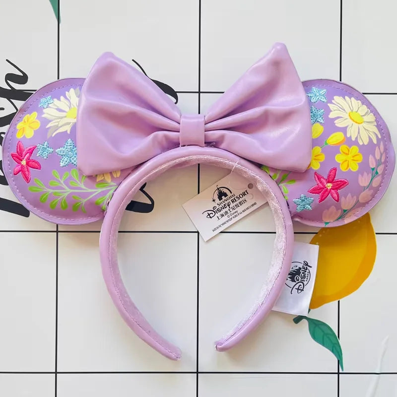 Minnie Mouse Ear Headband - Disney Plush Sequin Accessory for Adults Kids - ZOOMNSTORE