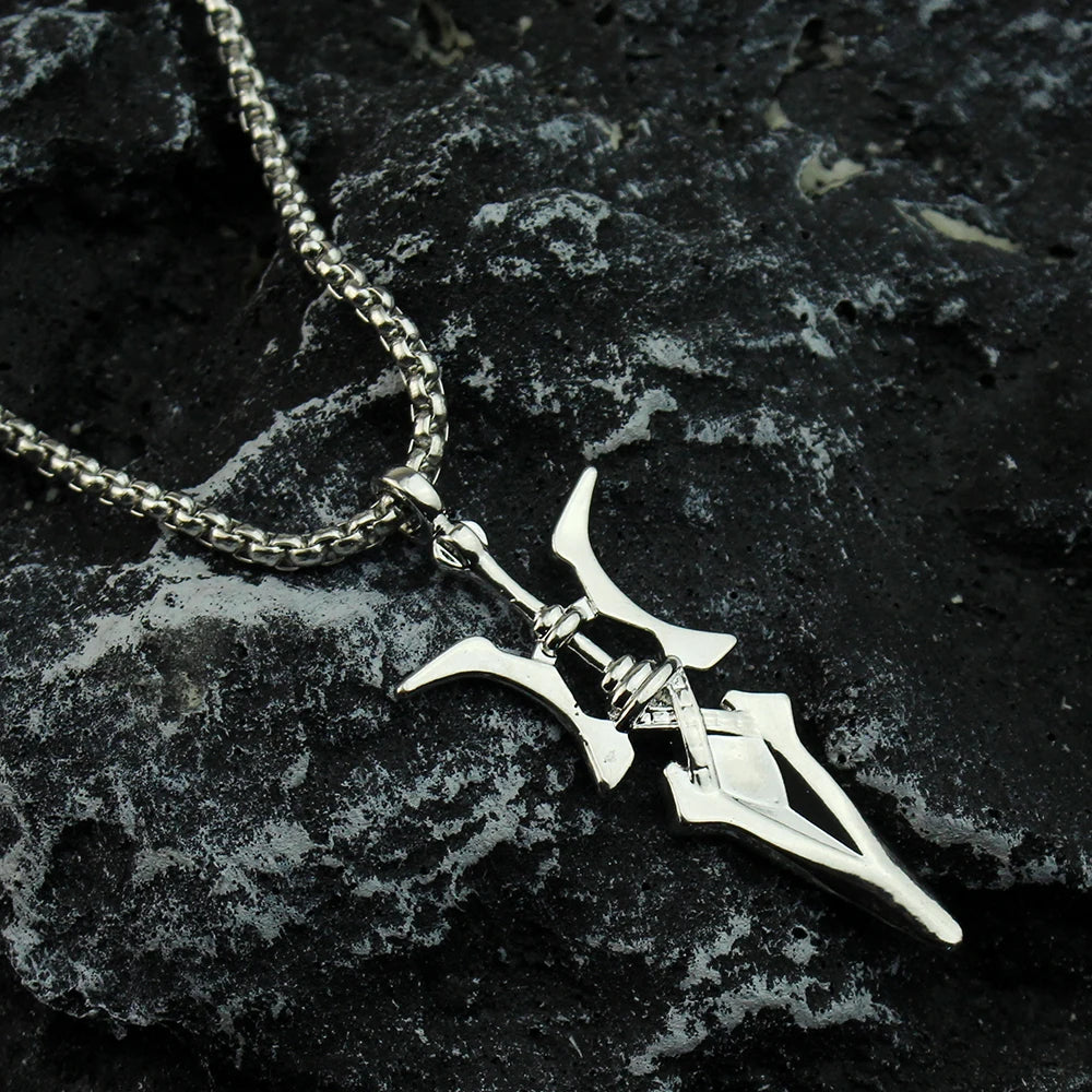 Anime Necklace Misa Amane Cosplay Necklace Halberd Pendant Necklaces Halloween Cosplay Jewelry Gifts - ZOOMNSTORE