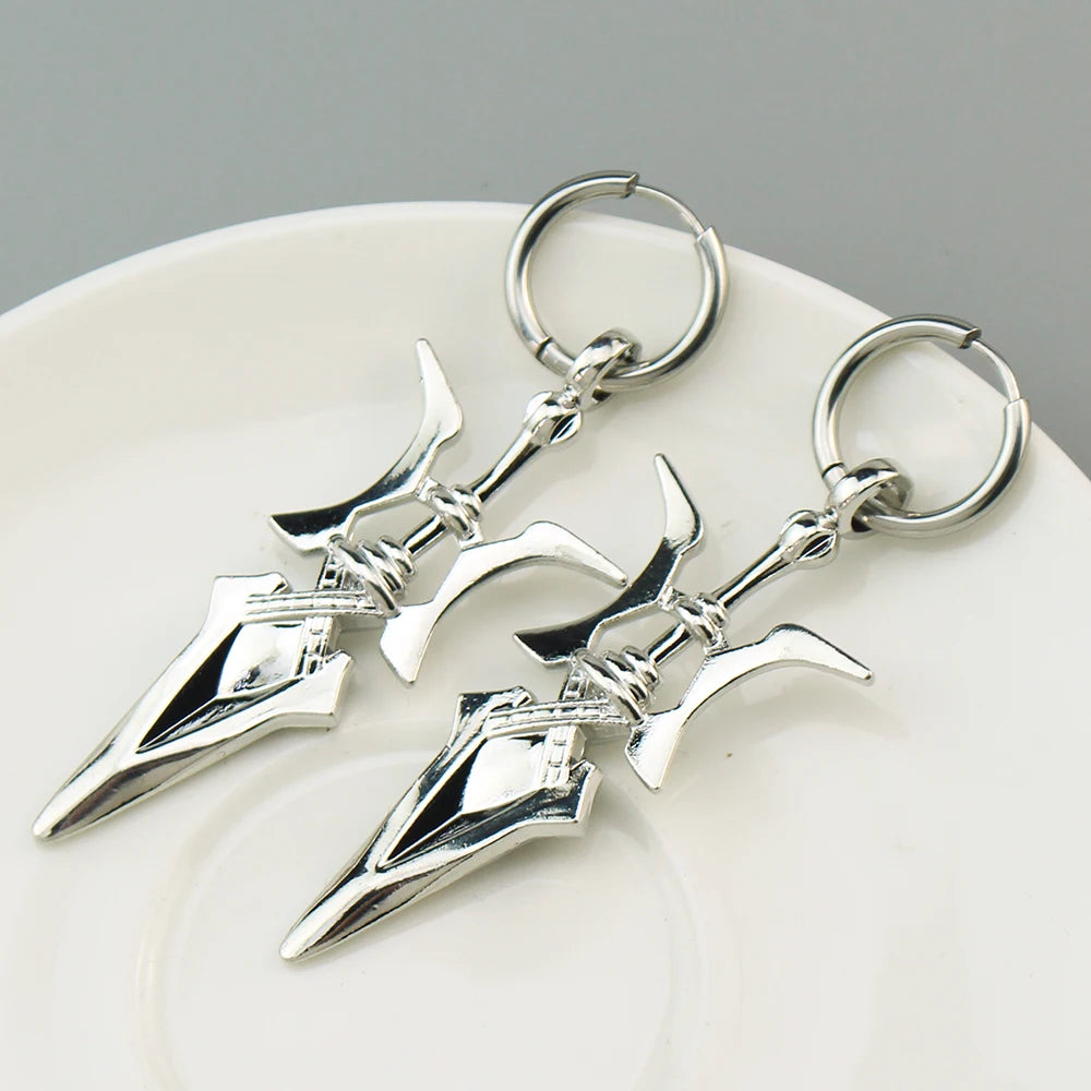 Anime Necklace Misa Amane Cosplay Necklace Halberd Pendant Necklaces Halloween Cosplay Jewelry Gifts - ZOOMNSTORE