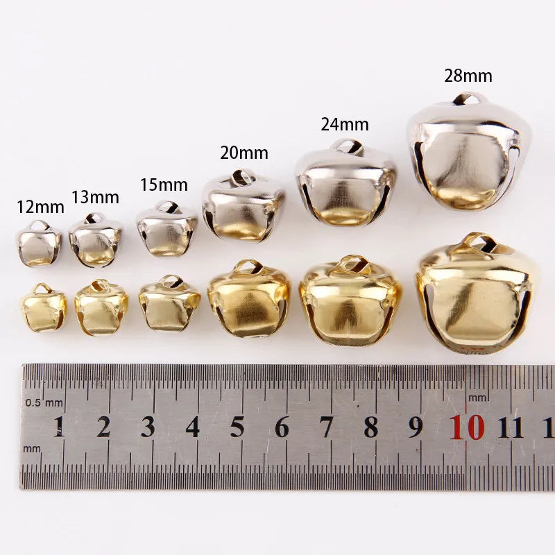 Mix Size Silver Bell Ornaments - 10PC Christmas Tree Decorations DIY Crafts - ZOOMNSTORE
