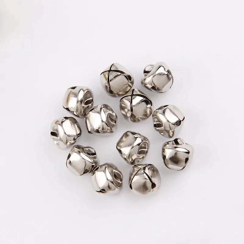 Mix Size Silver Bell Ornaments - 10PC Christmas Tree Decorations DIY Crafts - ZOOMNSTORE