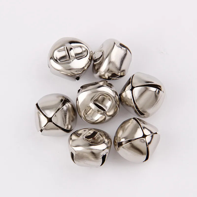 Mix Size Silver Bell Ornaments - 10PC Christmas Tree Decorations DIY Crafts - ZOOMNSTORE