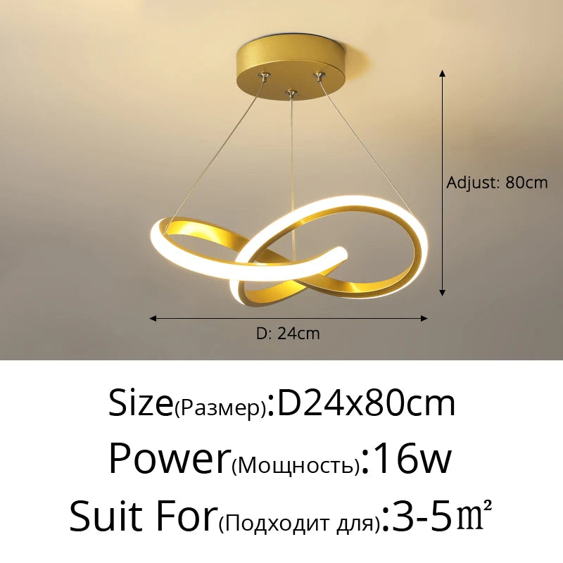 Modern Aisle Chandelier - Dimmable LED Corridor Ceiling Light | Iron Body Fixture - ZOOMNSTORE