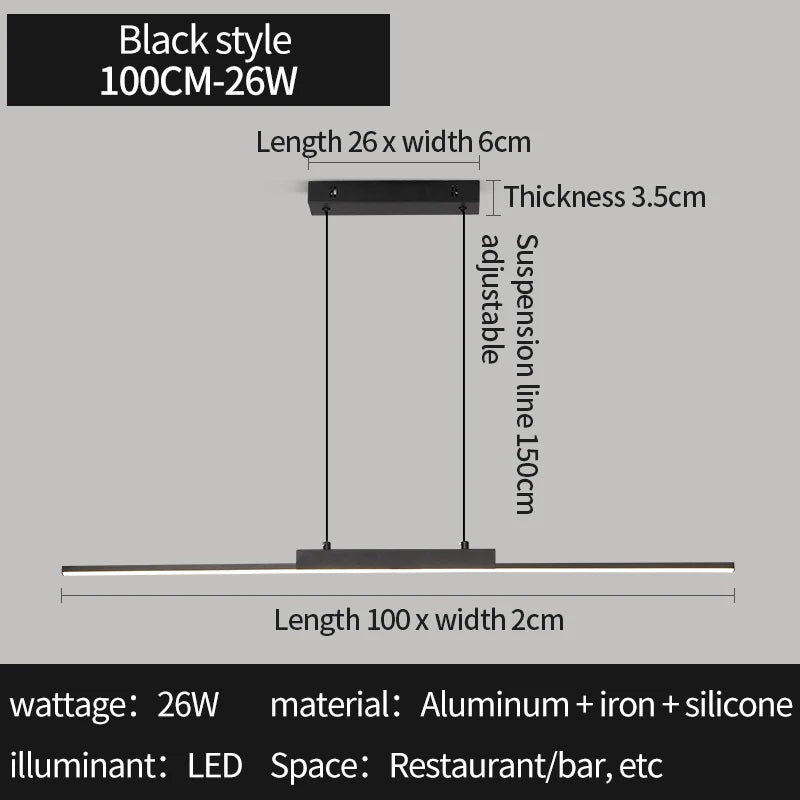 Modern Pendant Lights - Simple Chandelier for Dining Room and Kitchen - ZOOMNSTORE