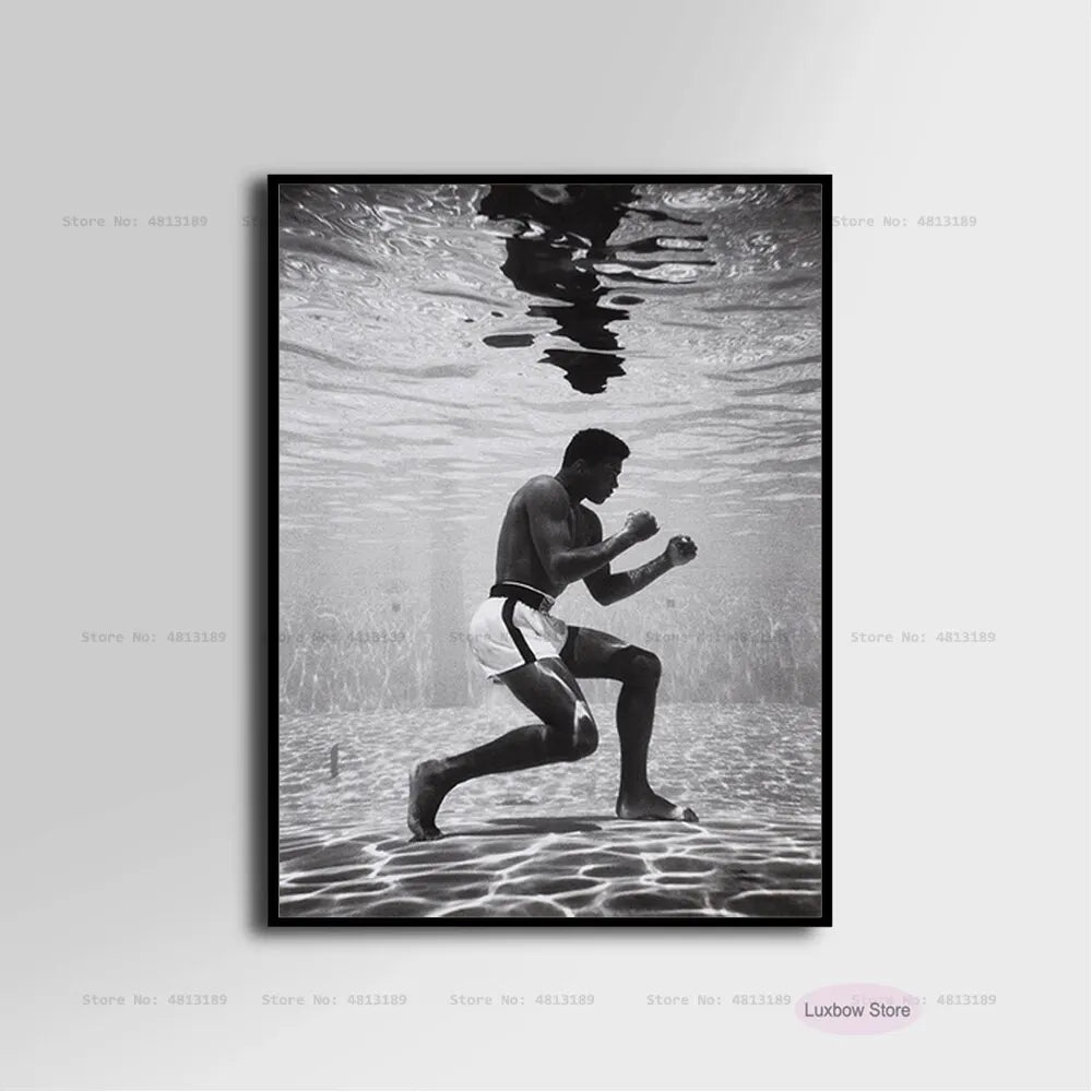 Muhammad Ali Canvas Art - Inspirational Boxing Legend Wall Decor - ZOOMNSTORE