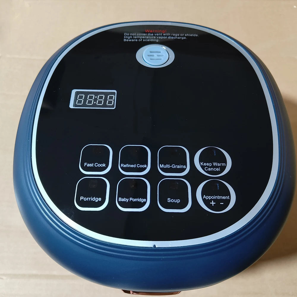 Multi-Voltage Rice Cooker - 2L Car Home Use for Travel 12V 24V 110V 220V - ZOOMNSTORE