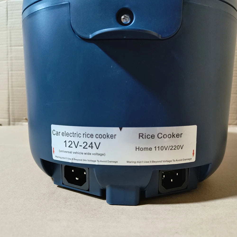 Multi-Voltage Rice Cooker - 2L Car Home Use for Travel 12V 24V 110V 220V - ZOOMNSTORE