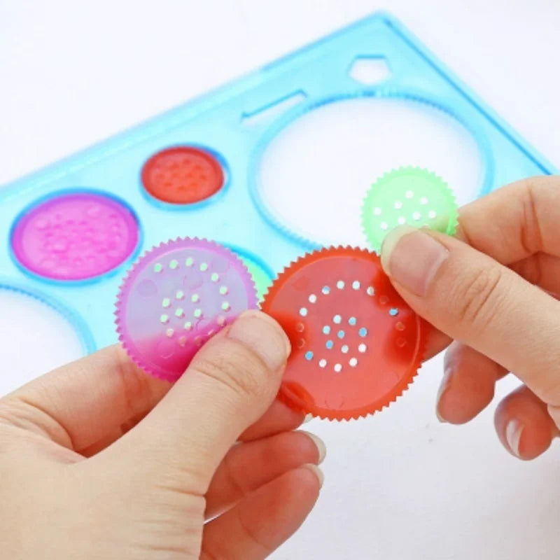 Creative Painting Multifunctional Puzzle Body Tracer Geometry Ruler Student Drawing Tool Painting Ruler Learning Art Tool - ZOOMNSTORE