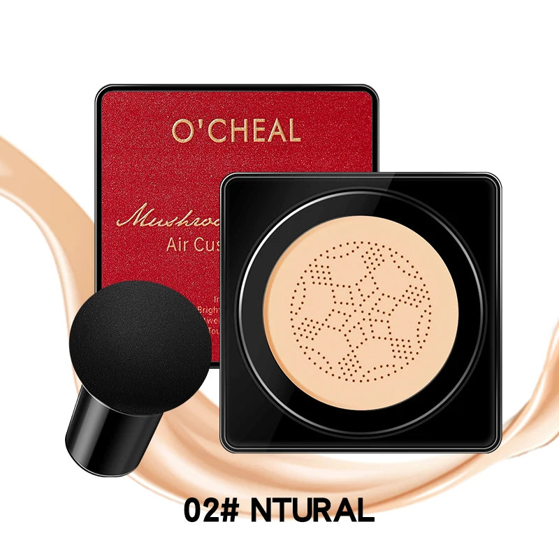 Mushroom Head BB Cream Foundation - Face Makeup Concealer Cushion Compact - ZOOMNSTORE