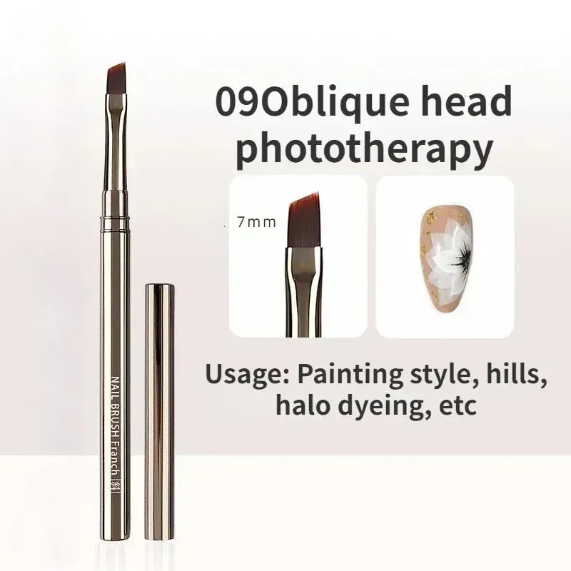 Nail Art Liner Brushes - Professional Striping Drawing Pens 6-25mm - ZOOMNSTORE