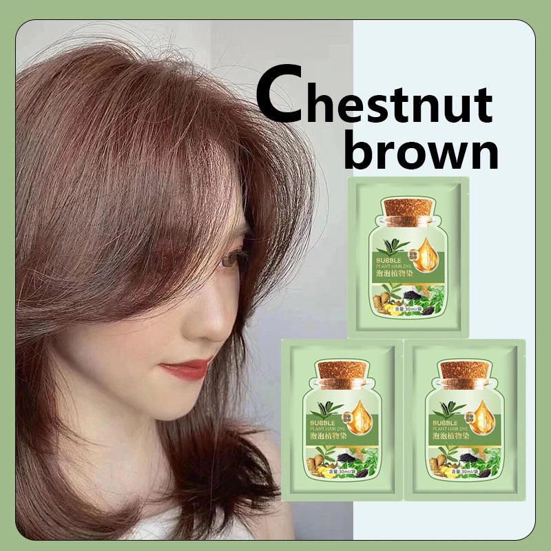 Natural Herbal Hair Dye Shampoo - Quick Color Change for Men Women - ZOOMNSTORE