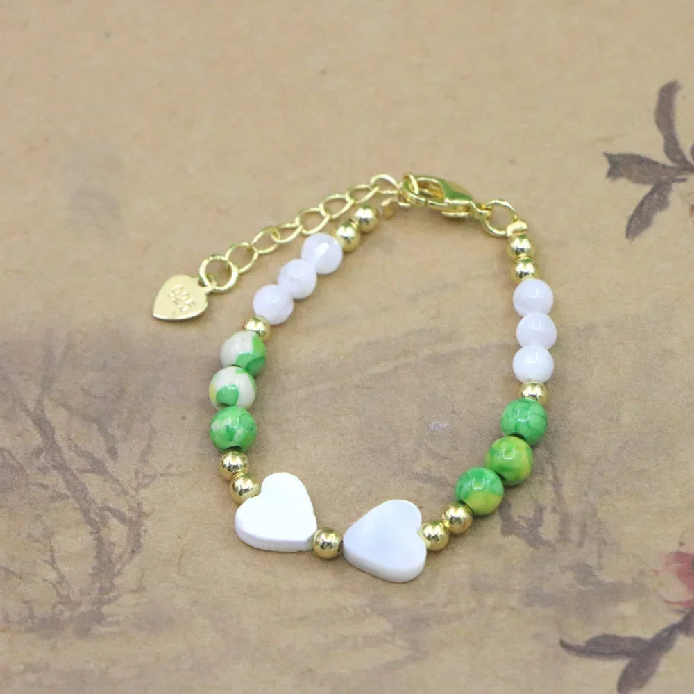 Natural Stone Bead Bracelet for Girls - High Quality Lobster Clasp Jewelry Gift - ZOOMNSTORE