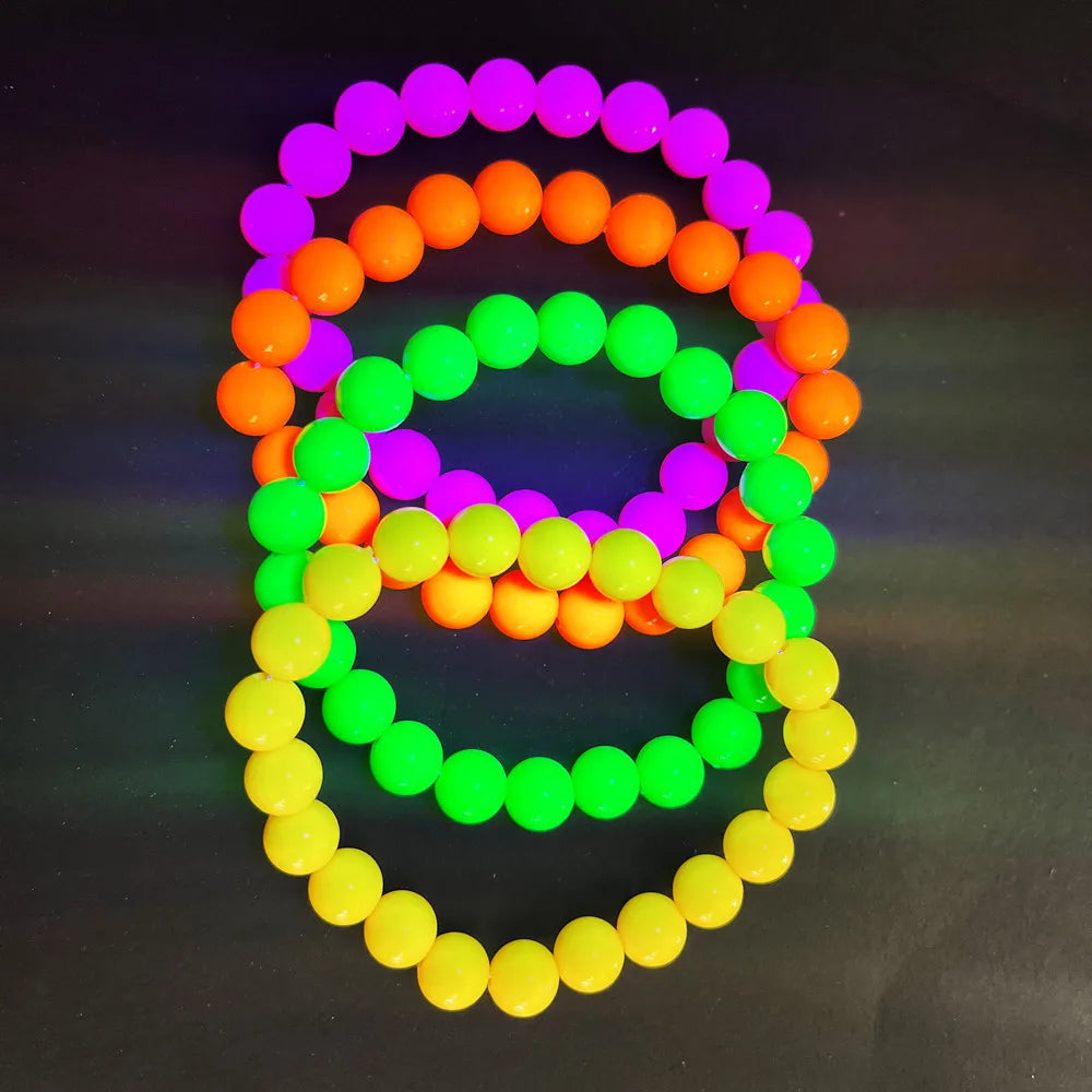 Neon Glow Birthday Party Supplies - Disposable Plates Napkins Cups for Kids - ZOOMNSTORE