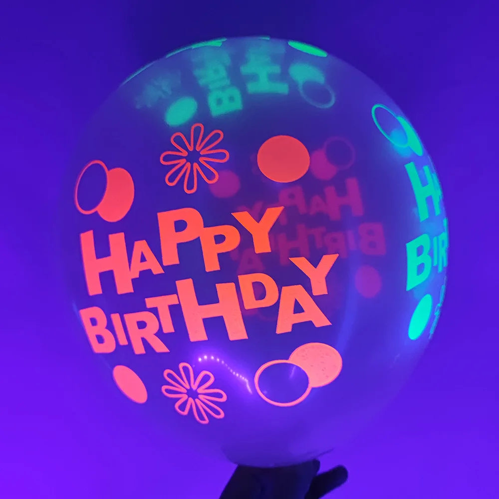 Neon Glow Birthday Party Supplies - Disposable Plates Napkins Cups for Kids - ZOOMNSTORE