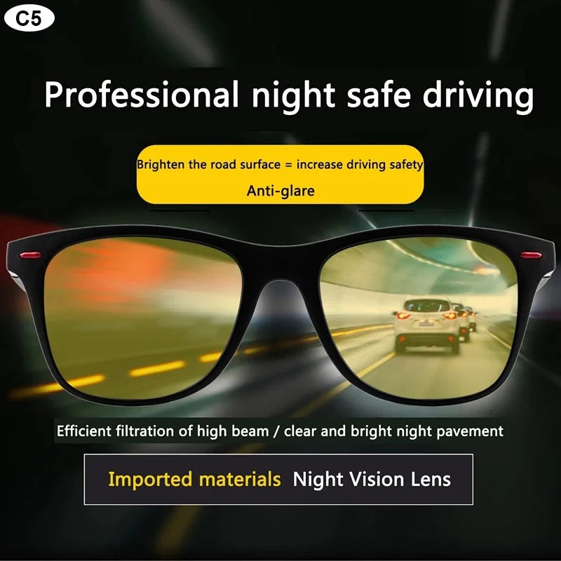 Night Vision Polarized Sunglasses - Outdoor Sports Goggles for Men - ZOOMNSTORE